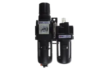 29 Series Filter/Regulator + Lubricator, Standard, 1/2", Manual, w/ Square Gauge