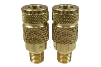 1/4" Automotive Coupler, 1/4" MPT, Display of 2