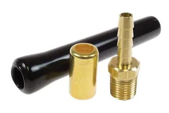 Yellow Belly Crimp-on Strain Relief Kit, 3/8" ID x 3/8" MPT