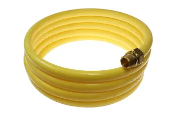 Nylon Coil, 3/4" x 25', 3/4" NPT Rigid & Swivel Fittings, Yellow