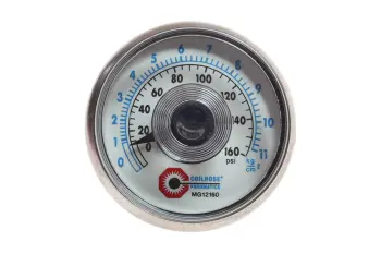 1 1/2" Dial Gauge, 1/8" MPT Back Mount, 0-160 psi