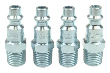 1/4" Industrial Connector, 1/4" MPT, Display of 4