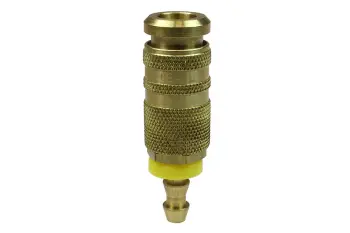 1/4" Automatic Six Ball Combo Coupler, Industrial & Acme, 3/8" ID Lock-On