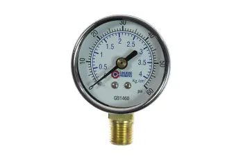 2" Chrome Dial Gauge, 1/4" Bottom Mount, 0-160 psi