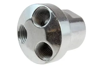3 Port Aluminum Manifold, 3/8" In x 1/4" Out