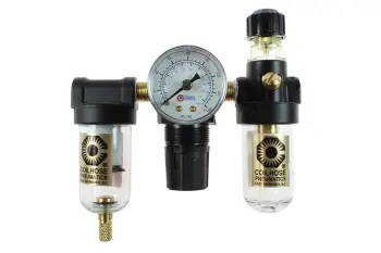 1/4" Miniature Filter/Regulator/Lubricator, Gauge