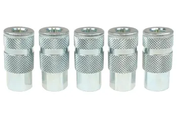 1/4" ARO Steel Coupler, 1/4" FPT, 5 Pack