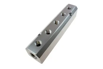 5 Port High Flow Manifold, 1/2" In, 1/4" Out