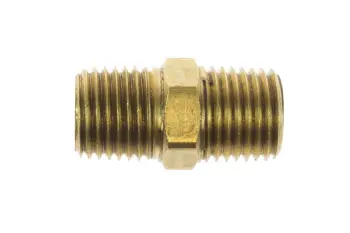 Hex Nipple, 1/4" MPT x 1/8" MPT