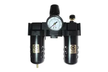 27 Series 3/4" Filter + Regulator + Lubricator, Auto Drain, Gauge