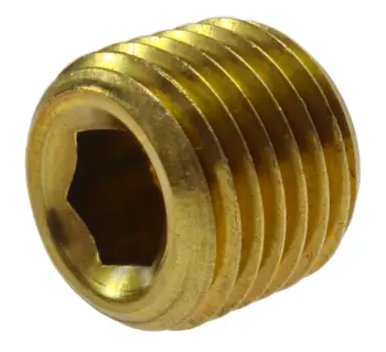 Flush Port Plug, 1/4" MPT, Internal Hex