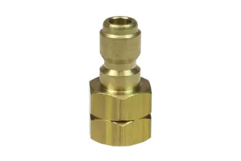 Straight Through Connector, Brass, 3/8" FPT