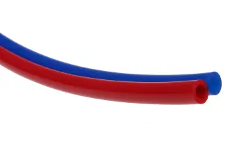 Bonded Polyurethane Tubing, 3/8 od x 1/4 id x 50', Red, Blue