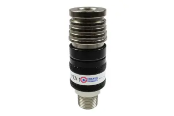 2-in-1 Safety Exhaust Coupler 1/2" Body, 1/2" MPT