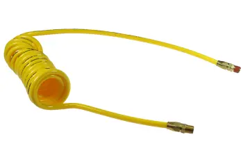 Flexcoil, 1/4" x 15', 1/4" NPT Reusable Rigid Fittings, Yellow